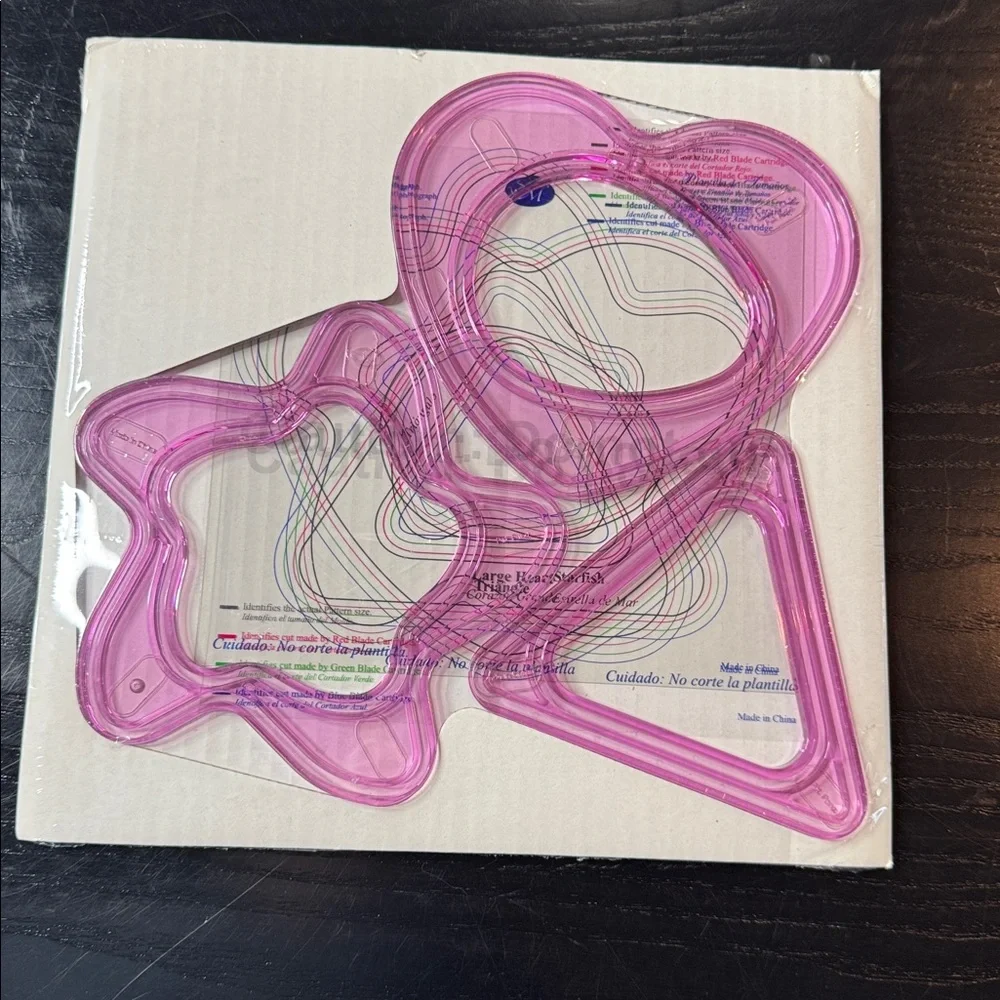 NEW Creative Memories Cutting System 3 Jazzy Patterns Heart, Triangle, Starfish - Picture 1 of 6